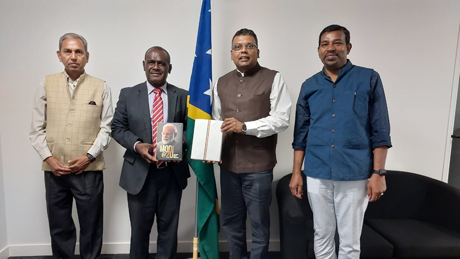 Solomon Islands restates commitment to enhance bilateral cooperation with India.