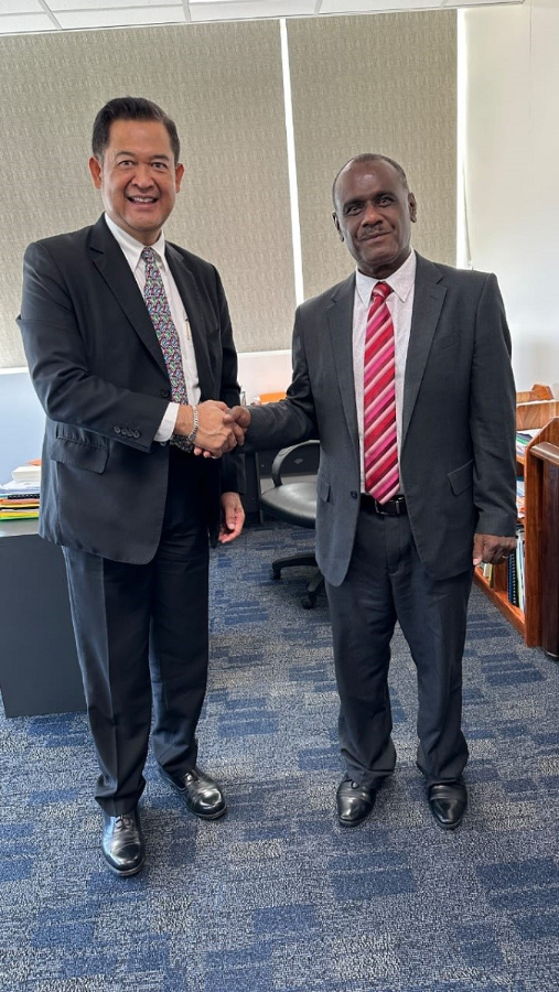Ambassador of Indonesia to Solomon Islands pays visit to Minister of Foreign Affairs & External Trade.